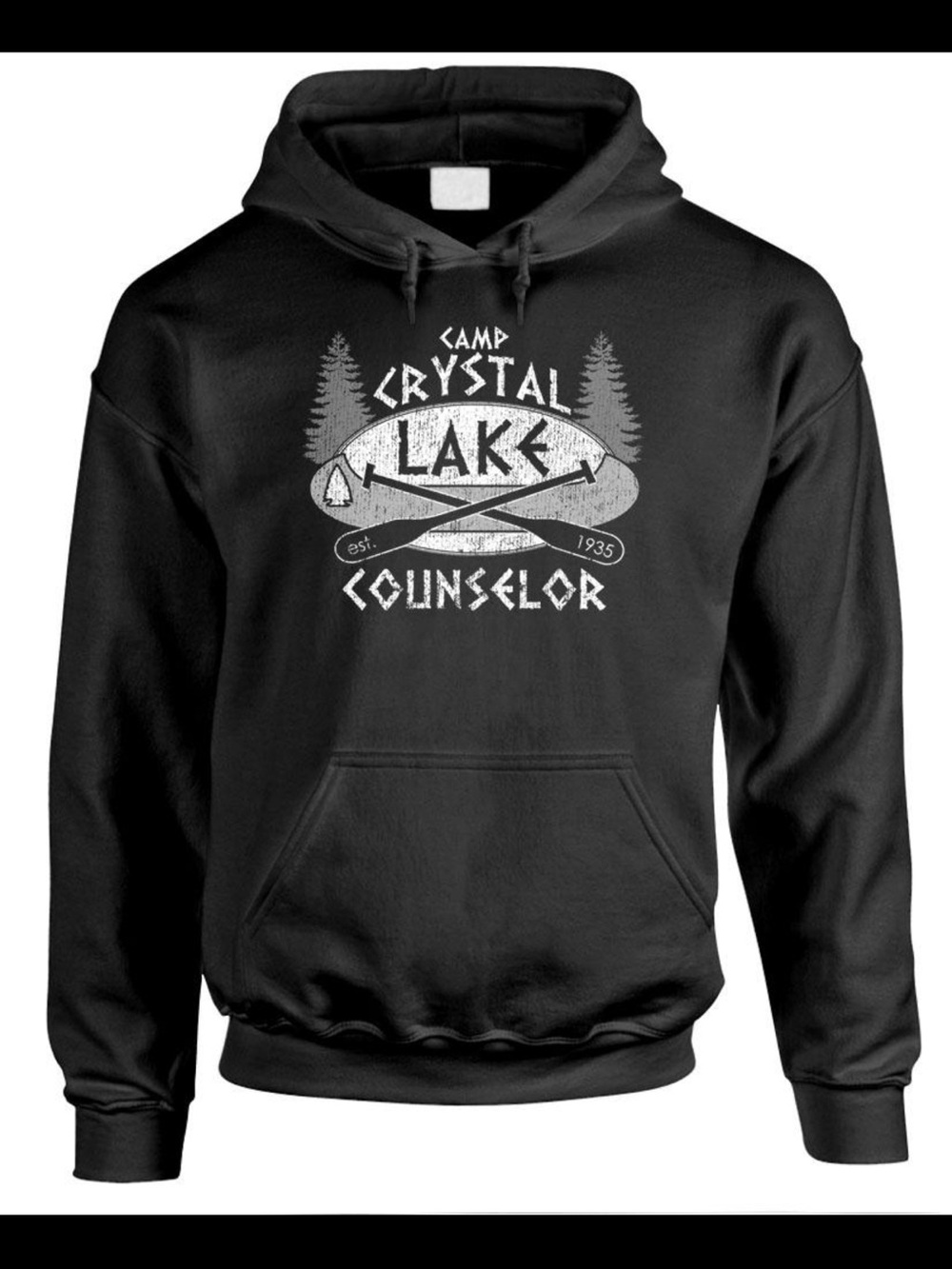 Black Camp Crystal Lake Counselor Hoodie - Unbranded
